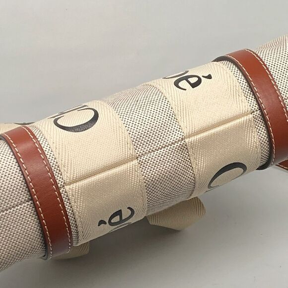 Chloe Small Woody Canvas Tote Bag - Picture 12 of 13